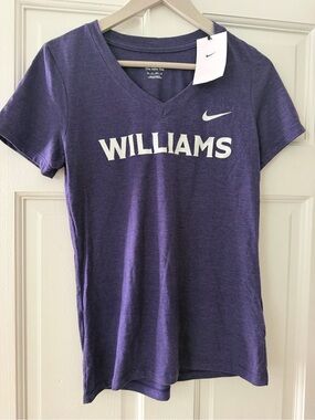 Nike Women’s Purple Williams College V-Neck Tee Shirt
